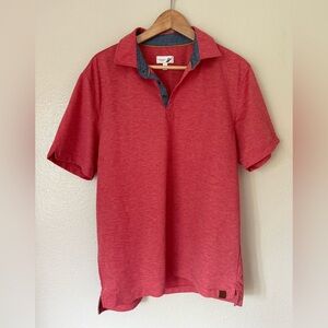 FUNDAMENTAL COAST Red Polo Shirt